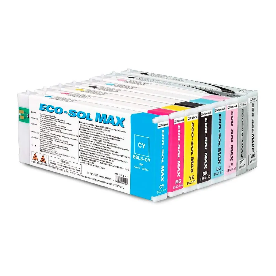 Cartuchos de Tinta para Impresión Digital Eco-Sol Max