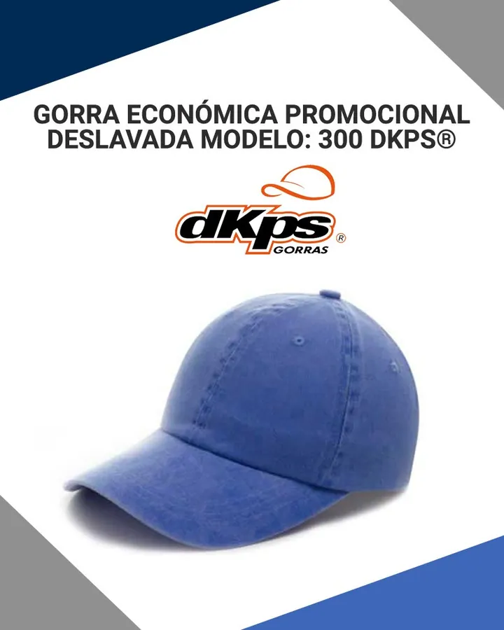 Gorra Económica Promocional Deslavada Modelo: 300