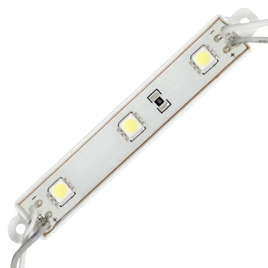 Led Resistentes al Agua 3 Diodos SMD Alto Brillo Ultra C