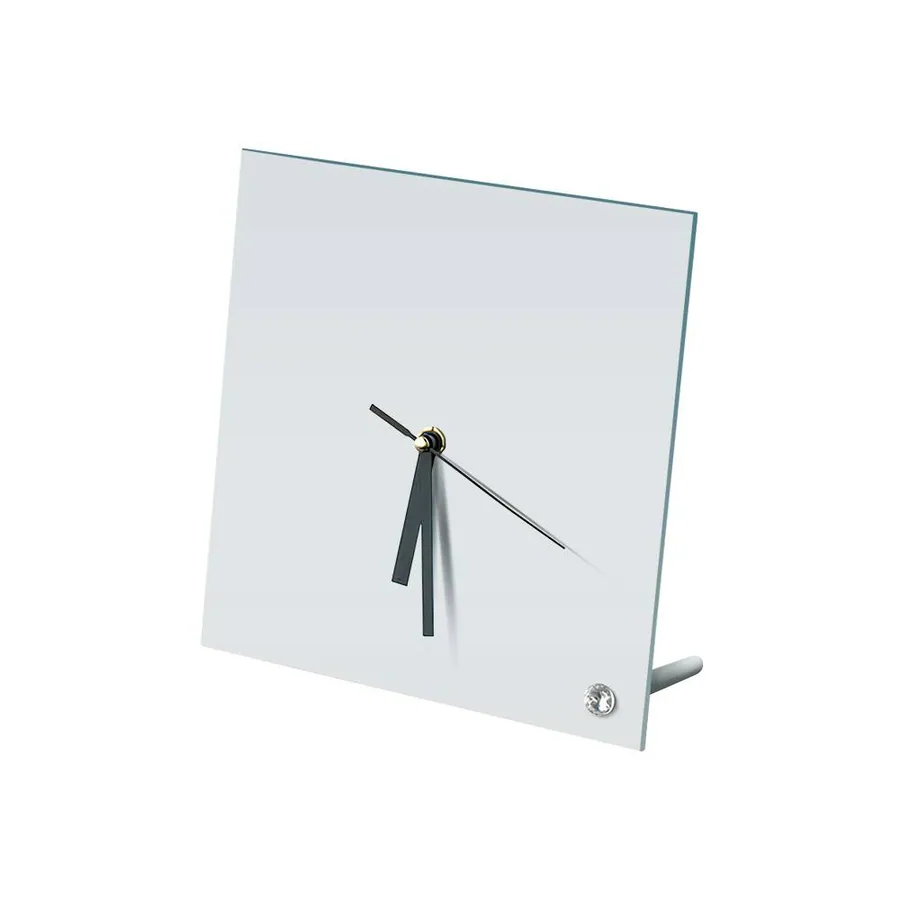 Reloj de Vidrio Cuadrado para Sublimación