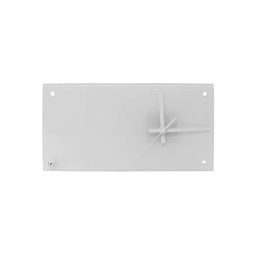 Reloj de Vidrio Rectangular para Sublimación